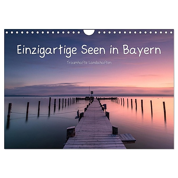 Einzigartige Seen in Bayern (Wandkalender 2024 DIN A4 quer), CALVENDO Monatskalender, Fotofabrik Stefanie Künneke