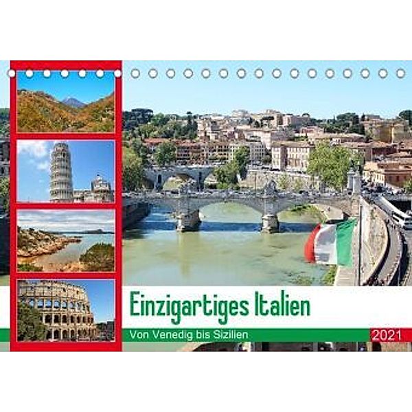 Einzigartiges Italien (Tischkalender 2021 DIN A5 quer), Jakob Otto