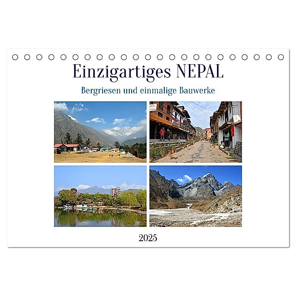 Einzigartiges NEPAL (Tischkalender 2025 DIN A5 quer), CALVENDO Monatskalender, Calvendo, Ulrich Senff