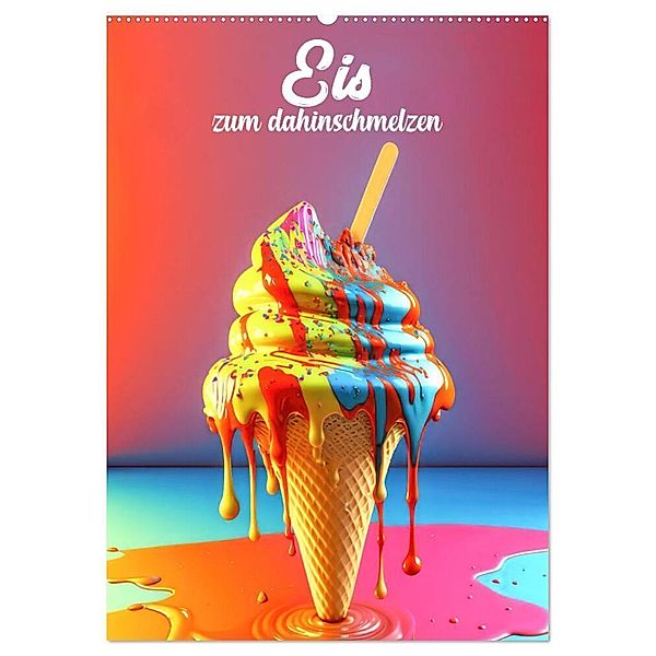 Eis zum dahinschmelzen (Wandkalender 2024 DIN A2 hoch), CALVENDO Monatskalender, Calvendo, Liselotte Brunner-Klaus