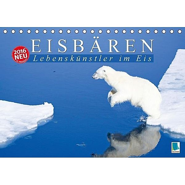 Eisbären: Lebenskünstler im Eis (Tischkalender 2016 DIN A5 quer), Calvendo