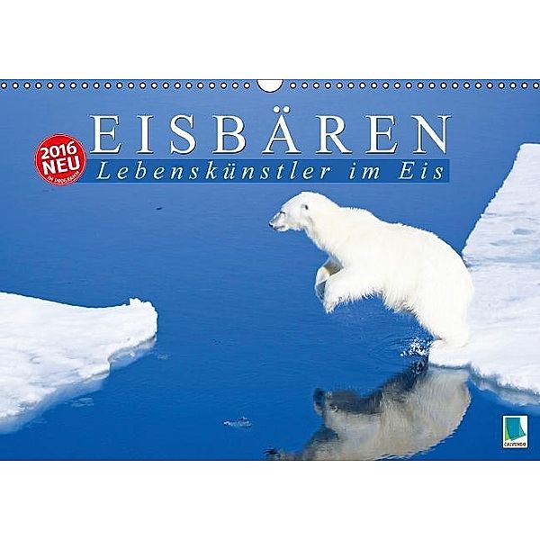 Eisbären: Lebenskünstler im Eis (Wandkalender 2016 DIN A3 quer), Calvendo