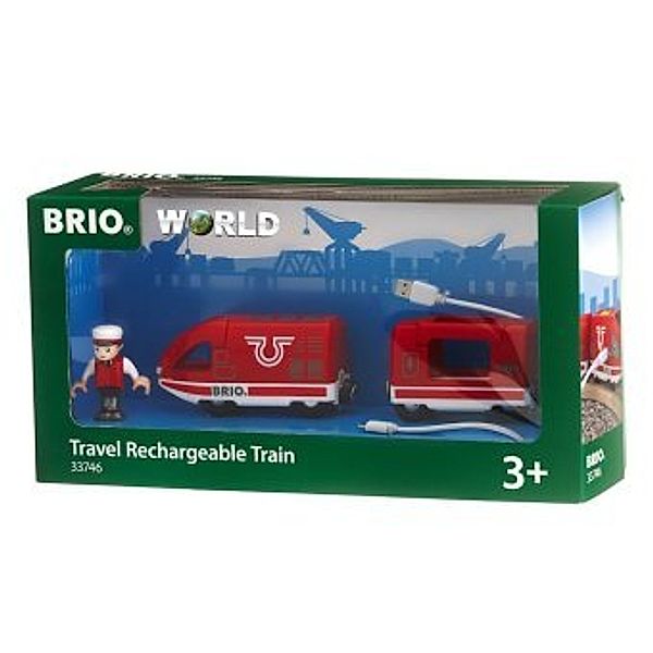 Brio Eisenbahn AKKU-REISEZUG 4-teilig in rot, BRIO®