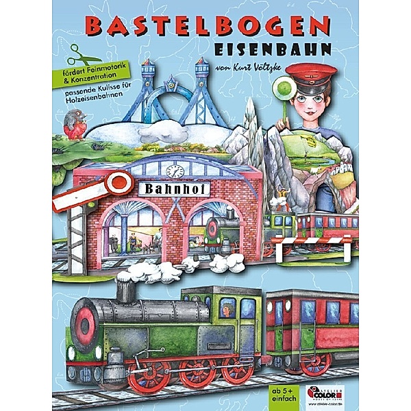 Atelier Color Eisenbahn Bastelbogen