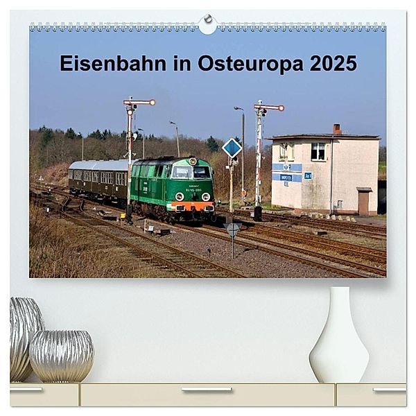 Eisenbahn Kalender 2025 - Oberlausitz und Nachbarländer (hochwertiger Premium Wandkalender 2025 DIN A2 quer), Kunstdruck in Hochglanz, Calvendo, Robert Heinzke