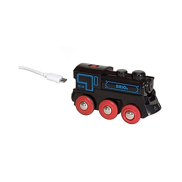 Brio Eisenbahn USB-DAMPFLOCK in schwarz, BRIO®