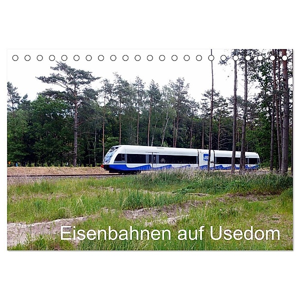 Eisenbahnen auf Usedom (Tischkalender 2024 DIN A5 quer), CALVENDO Monatskalender, Wolfgang Gerstner