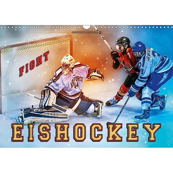 Eishockey - Fight (Wandkalender 2021 DIN A3 quer), Peter Roder