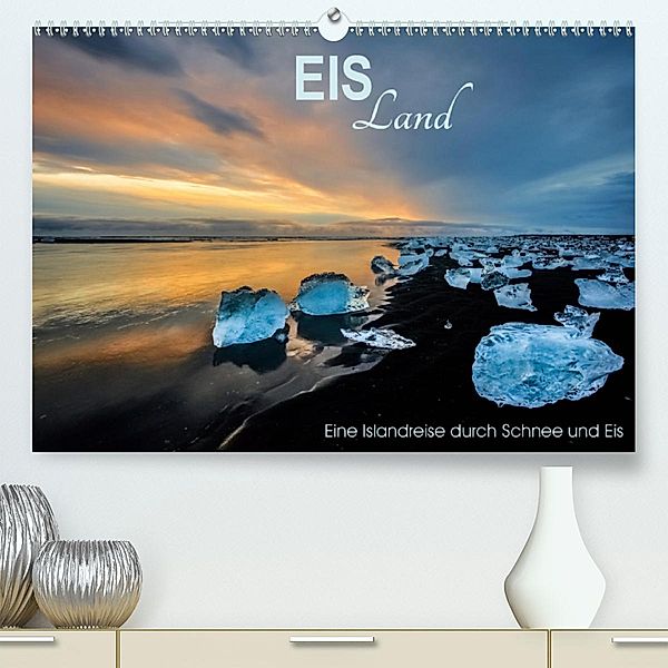 EISLand - Eine Islandreise durch Schnee und Eis (Premium-Kalender 2020 DIN A2 quer), Irma van der Wiel