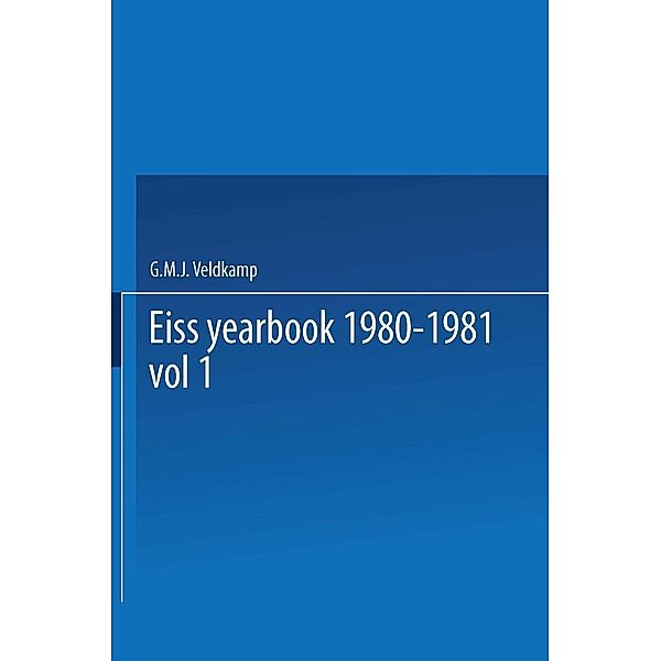 EISS Yearbook 1980-1981 Part I / Annuaire EISS 1980-1981 Partie I