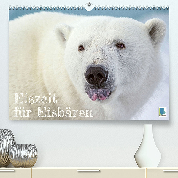 Eiszeit für Eisbären (Premium, hochwertiger DIN A2 Wandkalender 2023, Kunstdruck in Hochglanz), Calvendo