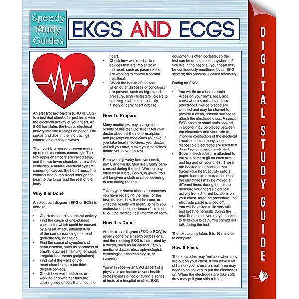 EKGS and ECGS (Speedy Study Guides), Mdk Publishing