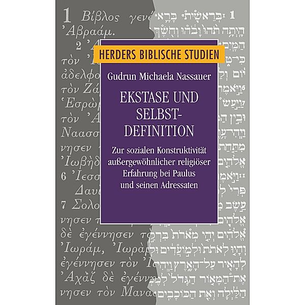 Ekstase und Selbstdefinition / Herders Biblische Studien Bd.97, Gudrun Nassauer