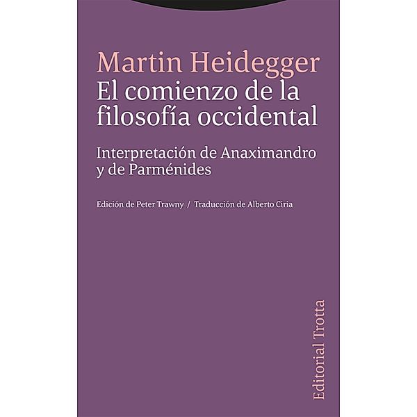 El comienzo de la filosofía occidental / Estructuras y procesos. Filosofía, Martin Heidegger