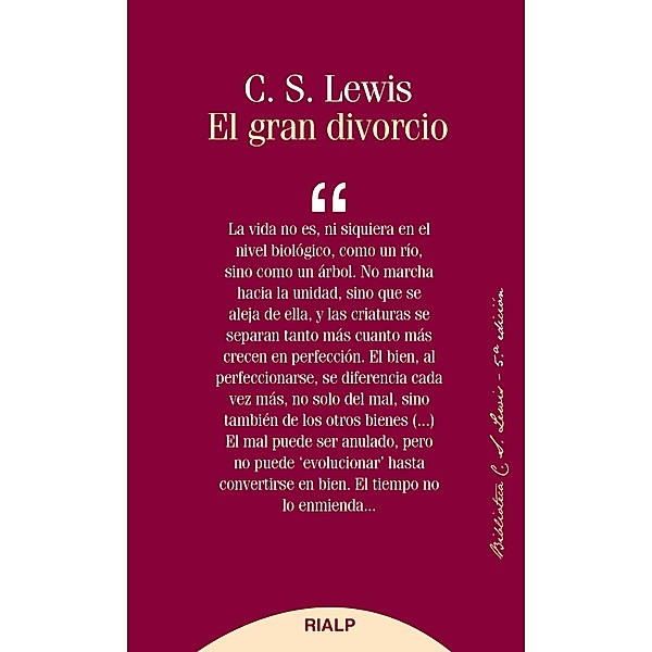 El gran divorcio / Biblioteca C. S. Lewis Bd.6, Clive Staples Lewis