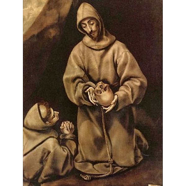 El Greco - Hl. Franziskus und Bruder Leo, über den Tod meditierend - 100 Teile (Puzzle)
