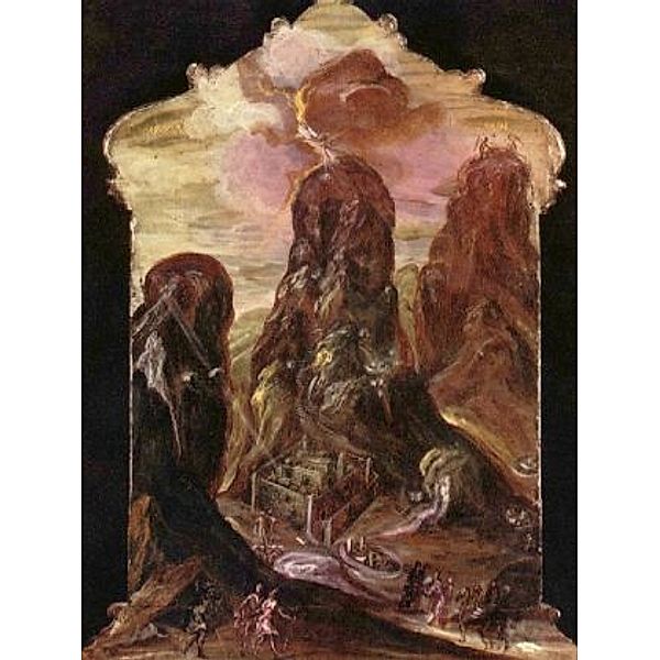 El Greco - Polyptychon der d'Este, Szene: Berg Sinai - 1.000 Teile (Puzzle)