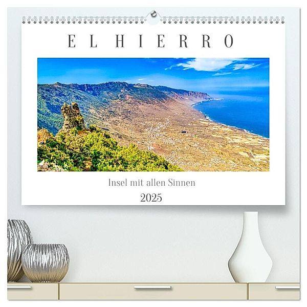 El Hierro - Insel mit allen Sinnen (hochwertiger Premium Wandkalender 2025 DIN A2 quer), Kunstdruck in Hochglanz, Calvendo, Dieter Meyer