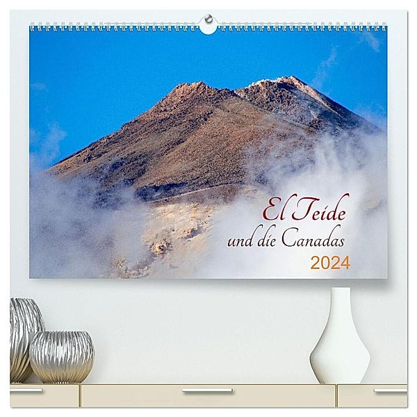 El Teide und die Canadas (hochwertiger Premium Wandkalender 2024 DIN A2 quer), Kunstdruck in Hochglanz, ape21