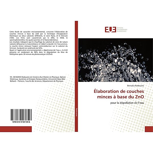 Élaboration de couches minces à base du ZnO, Bensaha Radouane