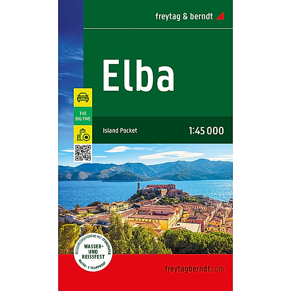Elba, Strassen- und Freizeitkarte 1:45.000, freytag & berndt