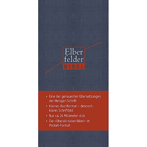 Elberfelder Bibel / Elberfelder Bibel - Pocket Edition Kunstleder mit Reissverschluss