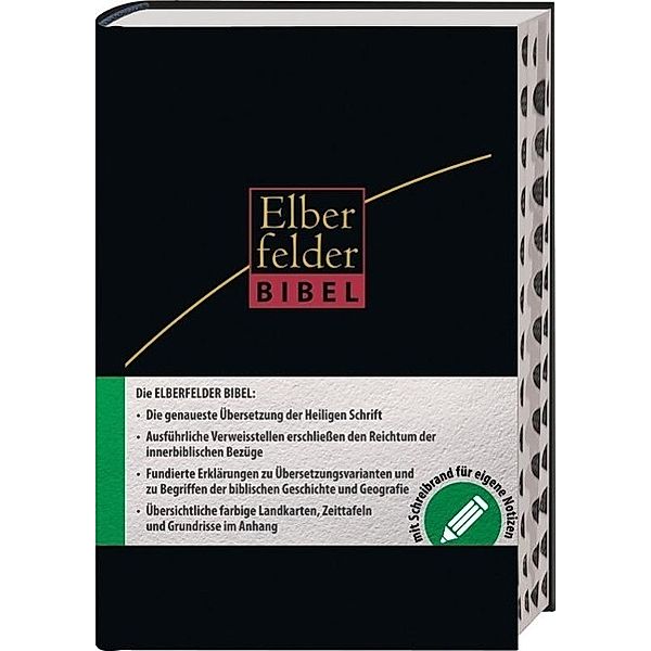 Elberfelder Bibel - mit Schreibrand und Griffregister, Leder