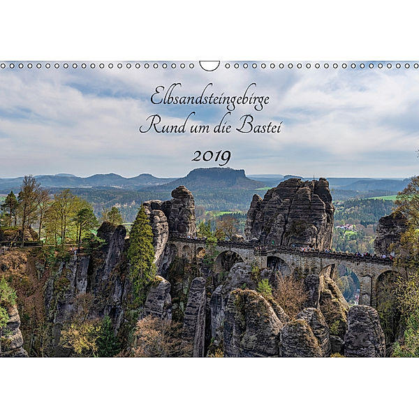 Elbsandsteingebirge - Rund um die Bastei (Wandkalender 2019 DIN A3 quer), Thorsten Wege / twfoto