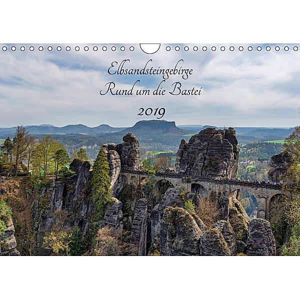 Elbsandsteingebirge - Rund um die Bastei (Wandkalender 2019 DIN A4 quer), Thorsten Wege / twfoto