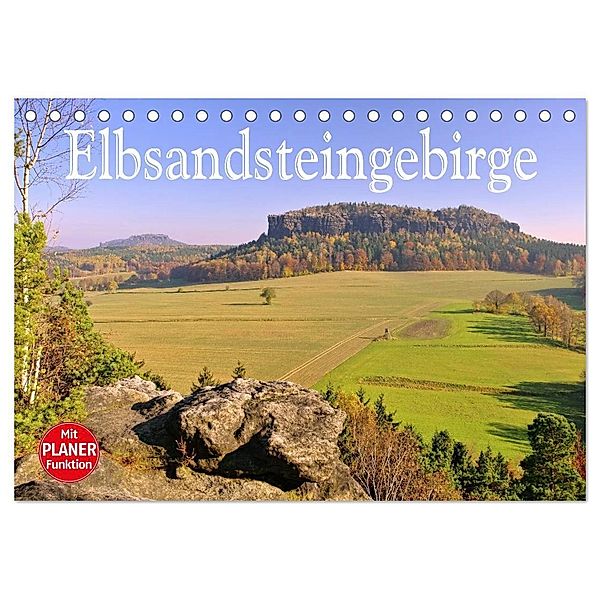 Elbsandsteingebirge (Tischkalender 2024 DIN A5 quer), CALVENDO Monatskalender, LianeM