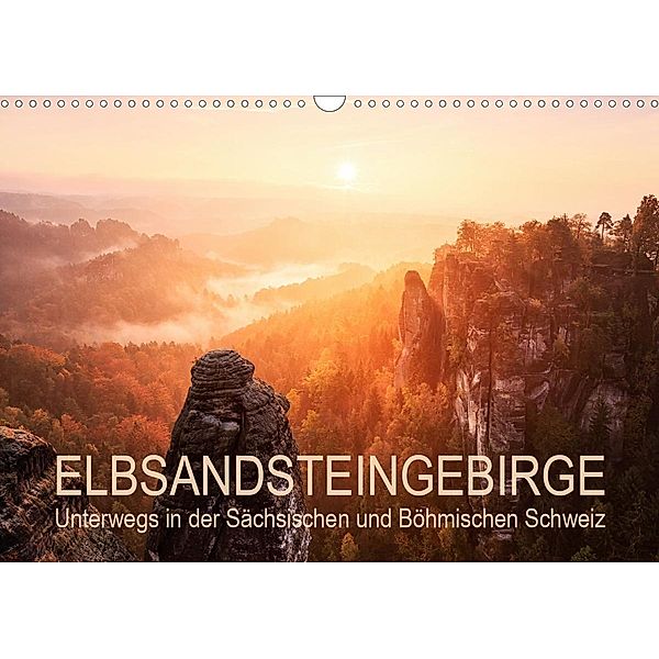 Elbsandsteingebirge: Unterwegs in der Sächsischen und Böhmischen Schweiz (Wandkalender 2021 DIN A3 quer), Gerhard Aust