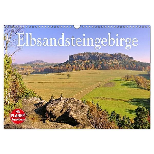 Elbsandsteingebirge (Wandkalender 2024 DIN A3 quer), CALVENDO Monatskalender, LianeM