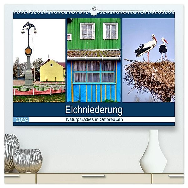 Elchniederung - Naturparadies in Ostpreußen (hochwertiger Premium Wandkalender 2024 DIN A2 quer), Kunstdruck in Hochglanz, Henning von Löwis of Menar