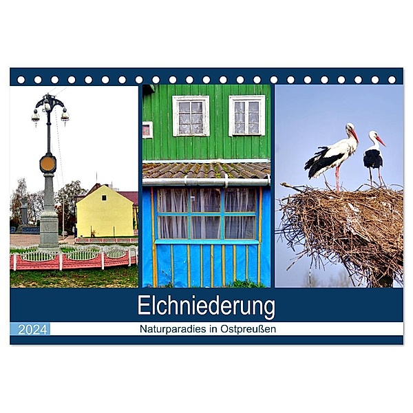 Elchniederung - Naturparadies in Ostpreussen (Tischkalender 2024 DIN A5 quer), CALVENDO Monatskalender, Henning von Löwis of Menar