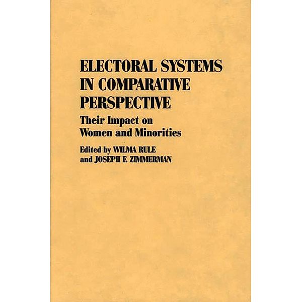 Electoral Systems in Comparative Perspective, Joseph F. Zimmerman