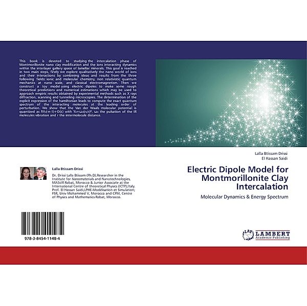 Electric Dipole Model for Montmorillonite Clay Intercalation, Lalla Btissam Drissi, El Hassan Saidi