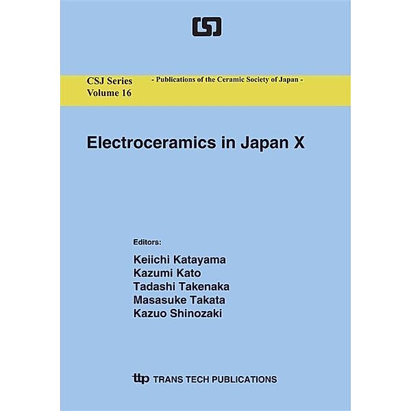 Electroceramics in Japan X