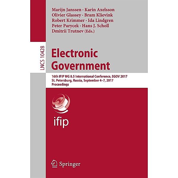 Electronic Government / Lecture Notes in Computer Science Bd.10428