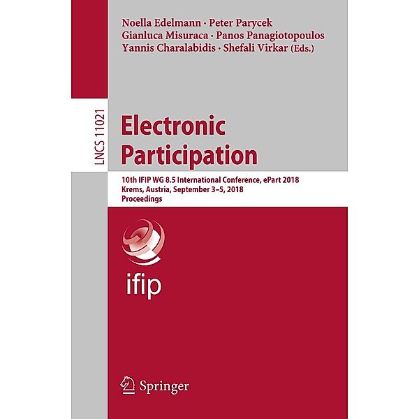 Electronic Participation / Lecture Notes in Computer Science Bd.11021