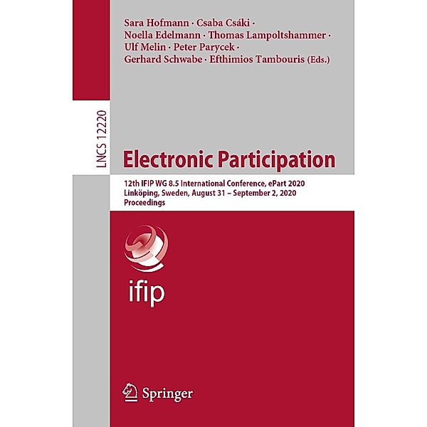 Electronic Participation / Lecture Notes in Computer Science Bd.12220