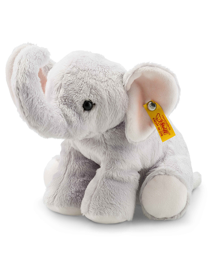 Süßes Baby Plüschtier Elefant mit langer Nase 45x40 cm und Plüschdecke 80x100 cm 