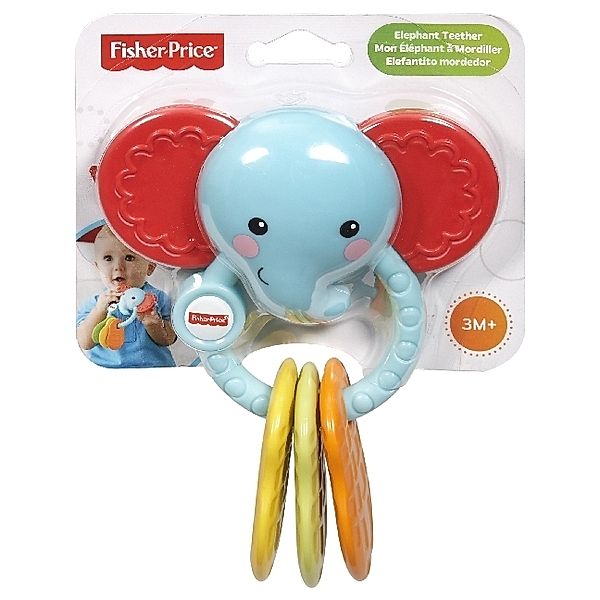 Mattel Elefanten-Beißring. Elephant Teether - Mon Éléphant à Mordiller, Fisher-Price®