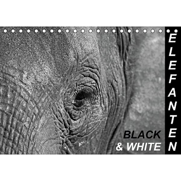 Elefanten - Black & White (Tischkalender 2015 DIN A5 quer), Wibke Woyke