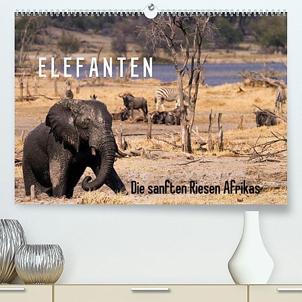 Elefanten - Die sanften Riesen Afrikas (Premium, hochwertiger DIN A2 Wandkalender 2023, Kunstdruck in Hochglanz), Markus Pavlowsky Photography