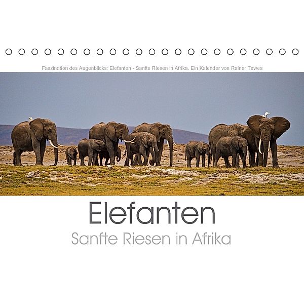 Elefanten - Sanfte Riesen in Afrika (Tischkalender 2018 DIN A5 quer) Dieser erfolgreiche Kalender wurde dieses Jahr mit, Rainer Tewes