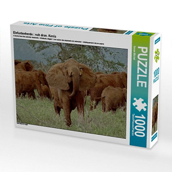 Elefantenherde : nah dran. Kenia (Puzzle), Susan Michel