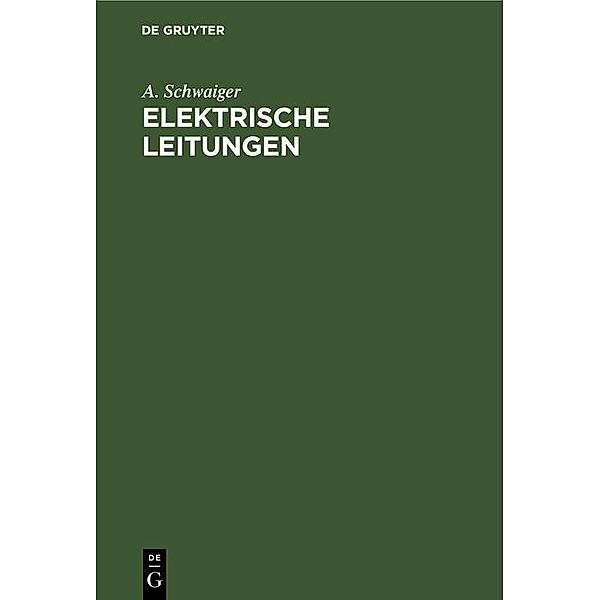 Elektrische Leitungen / Jahrbuch des Dokumentationsarchivs des österreichischen Widerstandes, A. Schwaiger