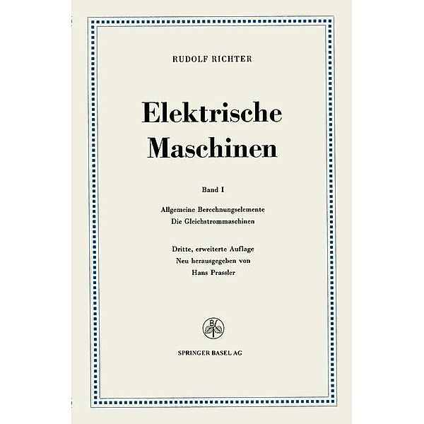 Elektrische Maschinen, Rudolf Richter