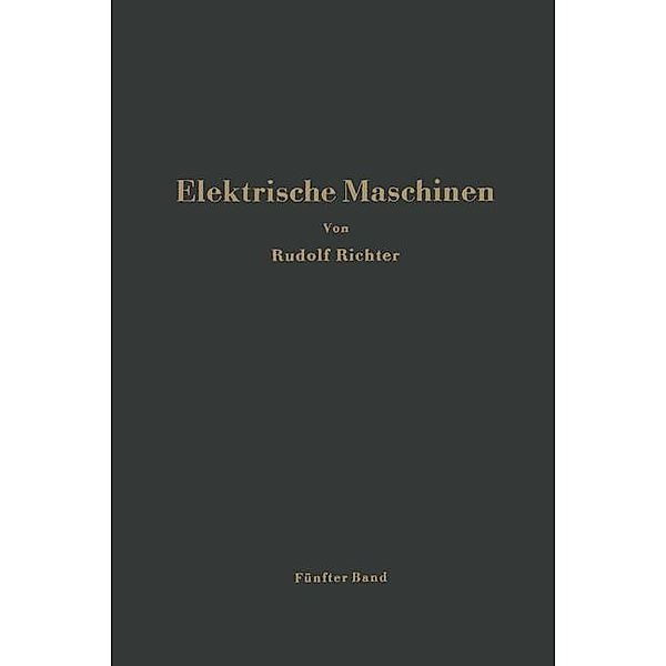 Elektrische Maschinen, Rudolf Richter