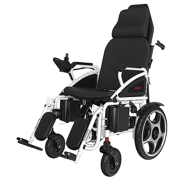 Elektrischer Rollstuhl mit hoher Lehne